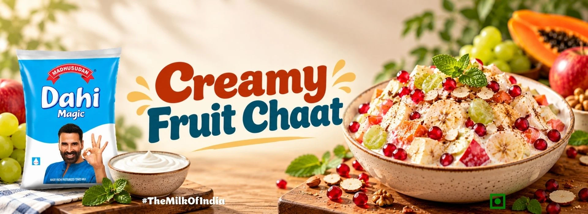 Creamy Fruit Chaat Recipe