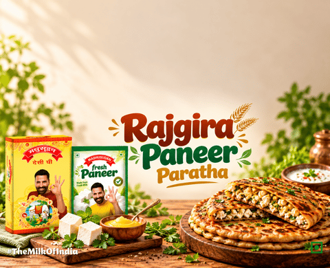 Rajgira Paneer Paratha Recipe