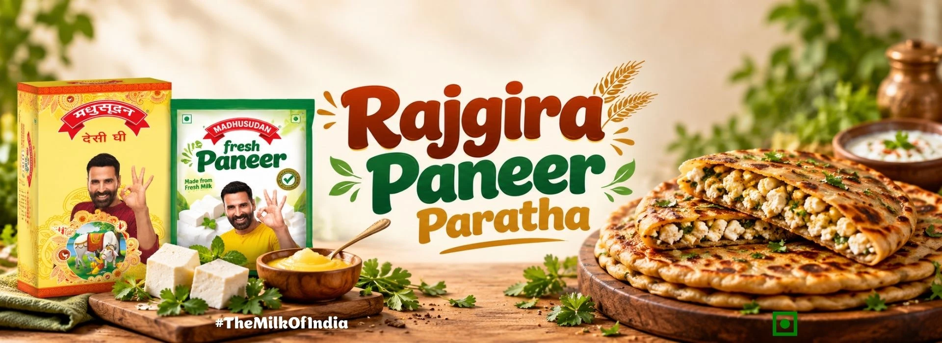 Rajgira Paneer Paratha Recipe