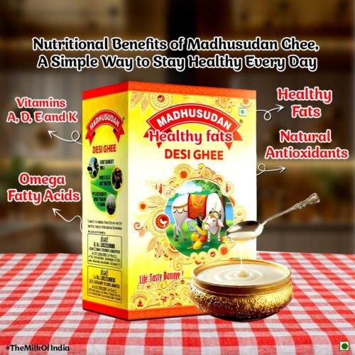 Nutritional Benefits of Madhusudan Ghee, A Simple Way to Stay Healthy Every Day